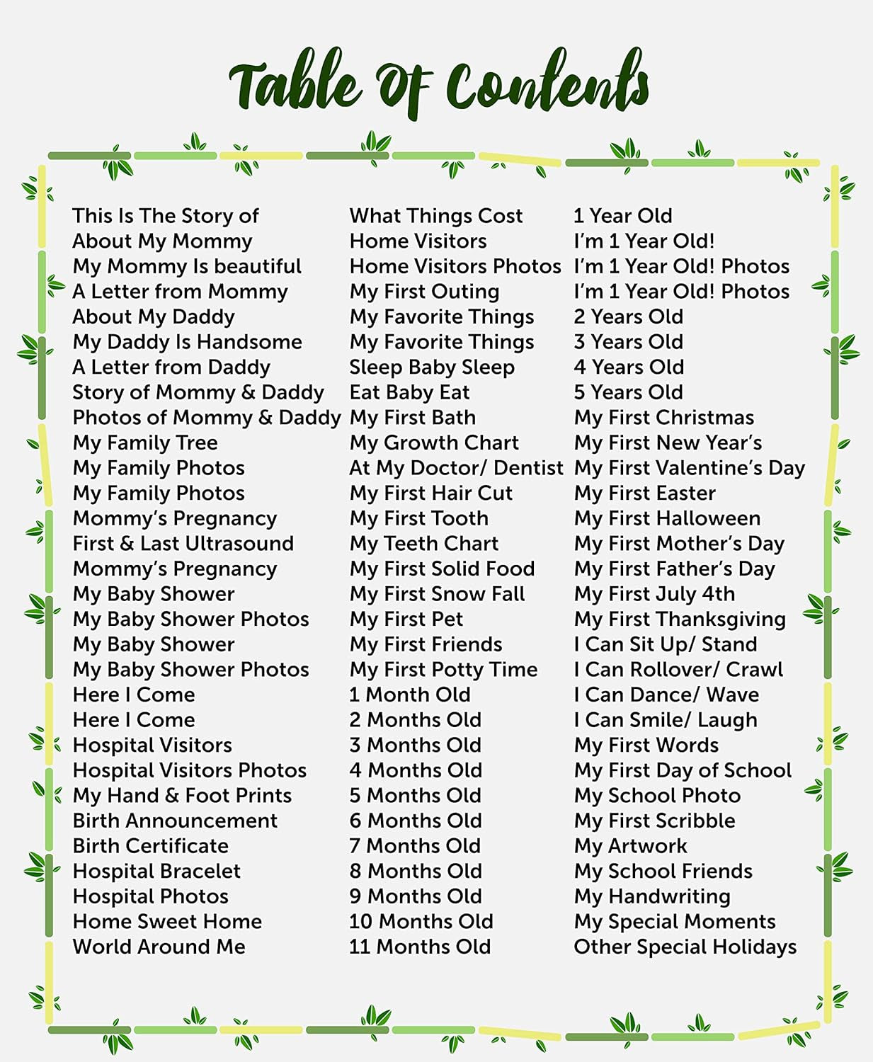 Keepsake Memory Book for Baby Boy or Girl Timeless First 5 Year Baby Book a Milestone Baby Book from Birth to Age 5 Gender Neutral Journal Scrapbook Photo Album Stickers Baby Ink Pad