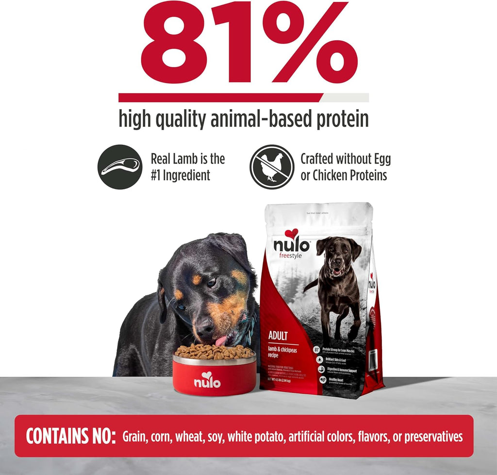 Freestyle Adult Dog Food, Premium All Natural Grain-Free Dry Small Kibble Dog Food, with BC30 Probiotic for Healthy Digestion, and High Animal-Based Protein with No Chicken or Egg Alternatives